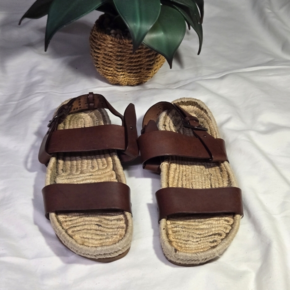 Yves Saint Laurent Brown Leather Sandals main image 5
